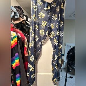 Mesh beach pants - Blue and Yellow